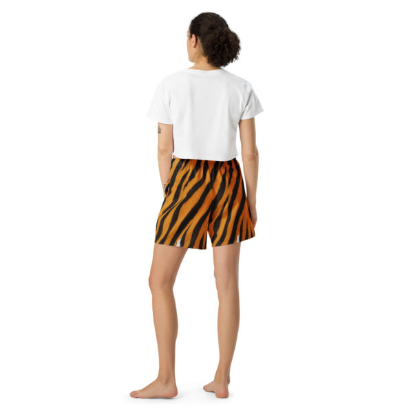 Monochrome Leopard Gym Shorts - Image 3