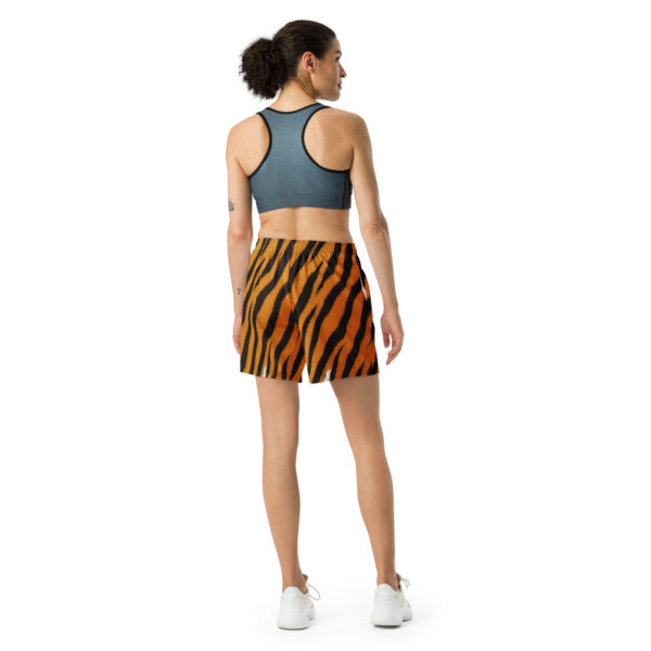 Monochrome Leopard Gym Shorts - Image 2