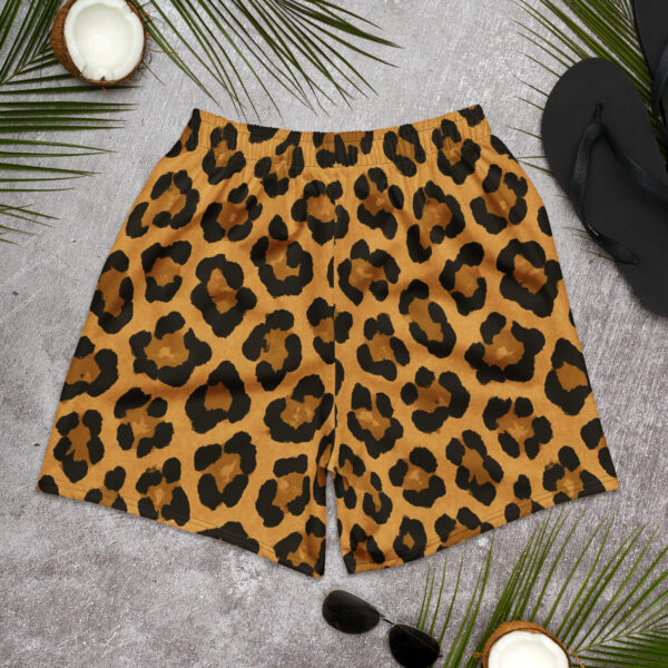 Golden Leopard Gym Shorts - Image 4