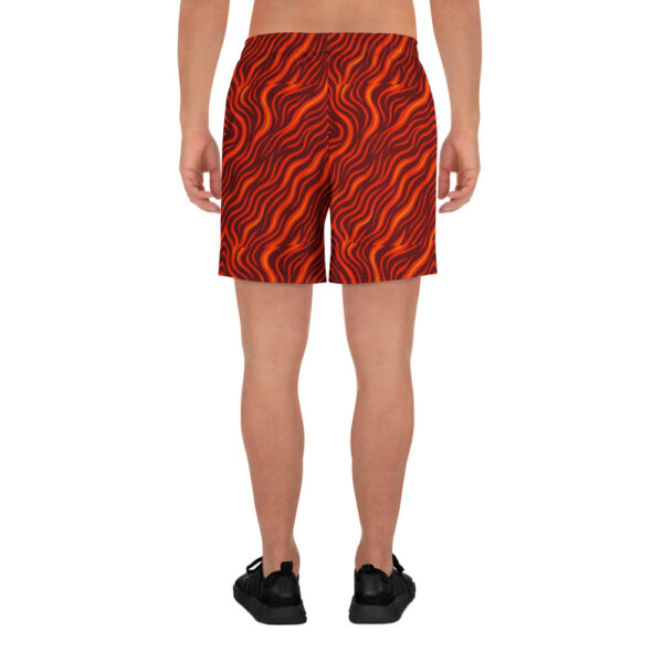 Lava Flow Red Gym Shorts - Image 8
