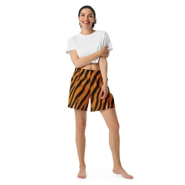Monochrome Leopard Gym Shorts - Image 4