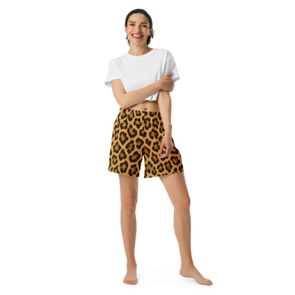 Golden Leopard Gym Shorts - Image 8