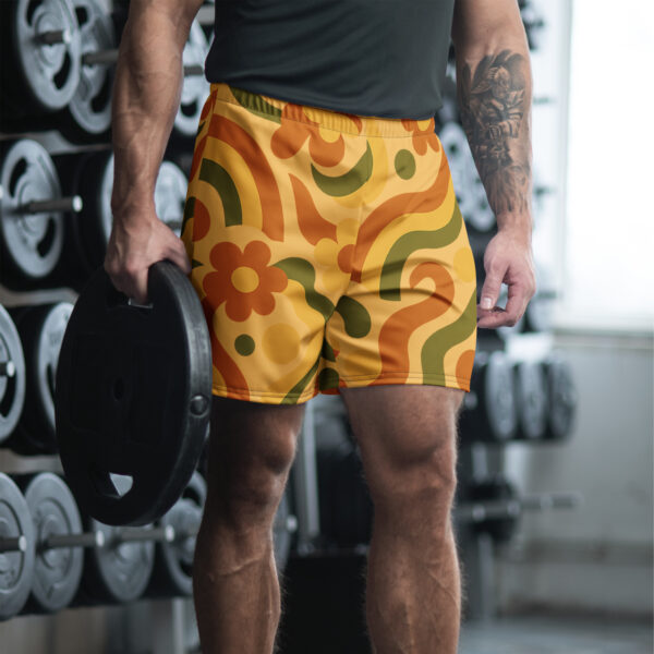 Retro Bloom Gym Shorts - Image 3