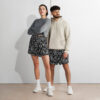 Black Paisley Gym Shorts - Image 2