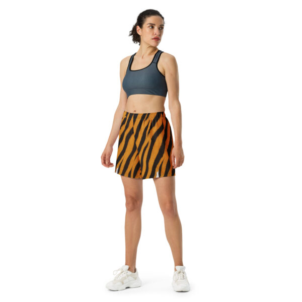 monochrome leopard gym shorts