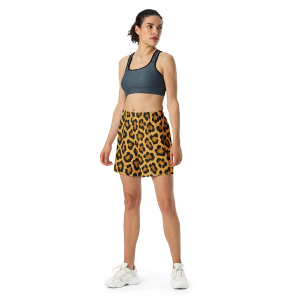 golden leopard gym shorts