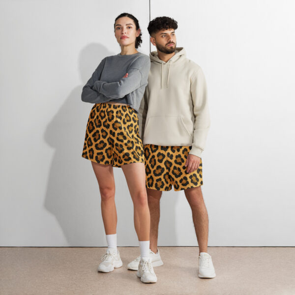 Golden Leopard Gym Shorts - Image 2