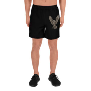 Eagle Emblem Black Gym Shorts