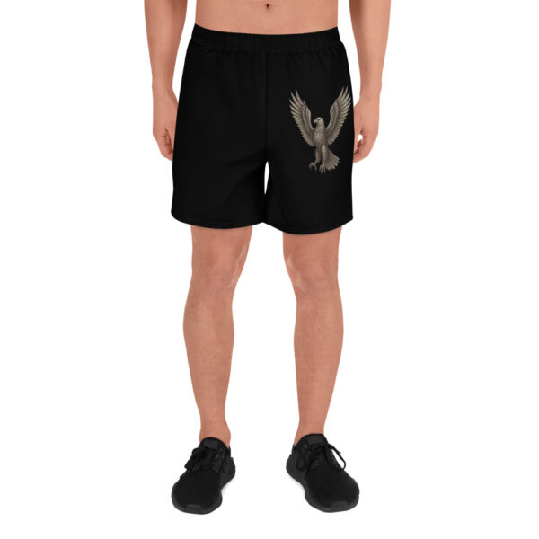Eagle Emblem Black Gym Shorts