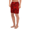 Red Blaze Waves Gym Shorts - Image 7