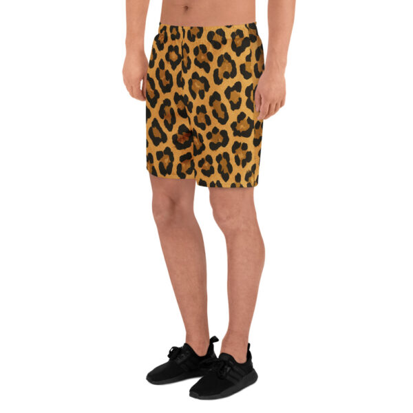 Golden Leopard Gym Shorts - Image 3