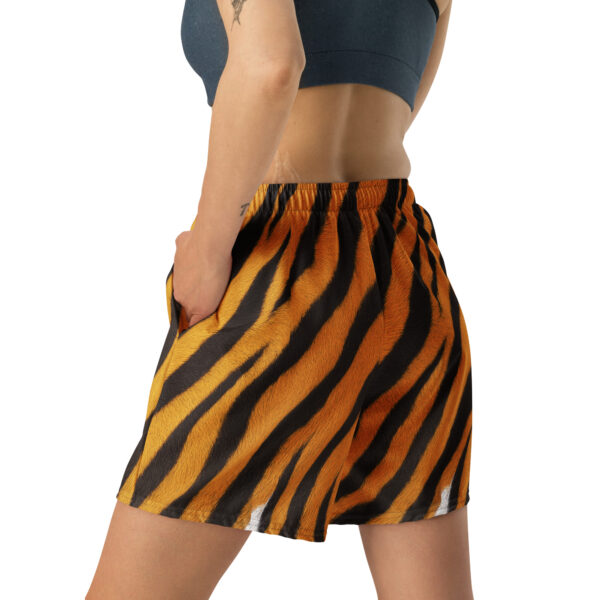 Monochrome Leopard Gym Shorts - Image 5
